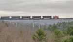 RBMN Caboose 92849 brings up the markers on the 2102 coal / test train